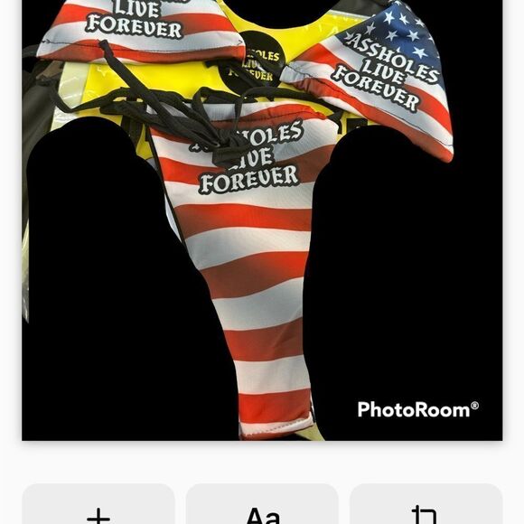 Assholes live Forever bikini set OS (4920) NEW - Picture 2 of 2